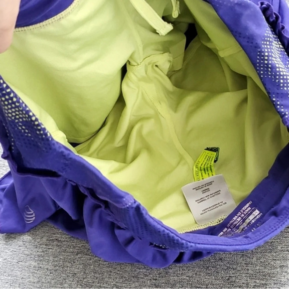 MPG Tennis Athletic Skirt Skort Purple Yellow with Ruffles  Size Small - Picture 7 of 12